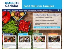 Tablet Screenshot of foodskillsforfamilies.ca